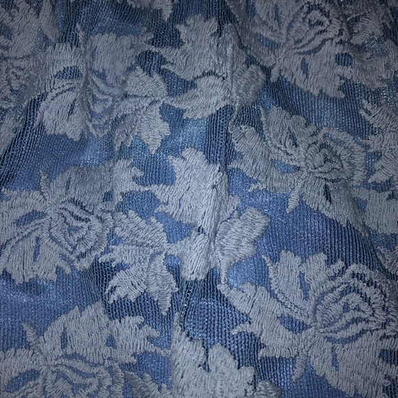 Adeline Rae Blue Floral Romper - Picture 2 of 2